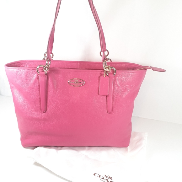 Coach Handbags - COACH ELLIS TOTE BAG SHOULDER PURSE RUBY PINK NWT